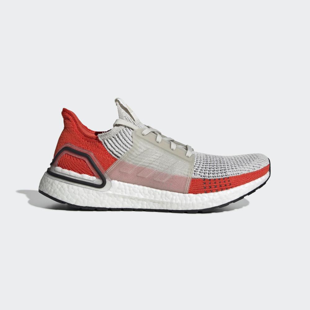 Adidas Men's Ultraboost 19 Running Shoes White/Orange Ireland F35245